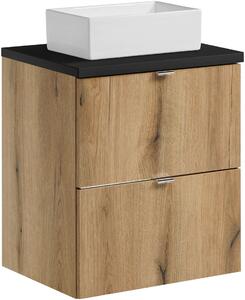 Set dulap Comad Nova Oak NOVA OAK A 82-50-2S, lavoar Comad Gaja UN-GAJA35-SW 78570A(35), NOVA BLACK B 89-50