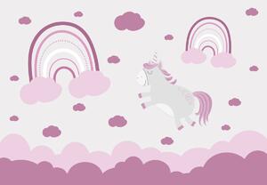 Fototapet - Unicorn în nori (147x102 cm)