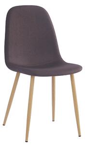 Scaun LEGA NEW, maro/fag, stofa/metal, 45x56x85 cm