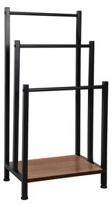 Stander prosoape OGIN, stejar/nuc, 42x28x80 cm