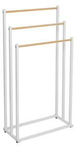 Stander prosoape POLDO, alb, metal, 44x22x86 cm