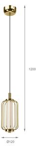 Lustră LED suspendată pe cablu BONNIE 10W/230V 3000K auriu