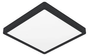 Eglo 901728 - Plafonieră LED RGBW dimabilă, cu sticlă fumurie FUEVA-Z LED/17,8W/230V 39cm IP44 negru