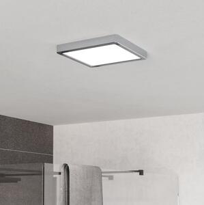 Eglo 901766 - Plafonieră LED pentru baie FUEVA, 10,5 W, 230 V, 22 x 22 cm, IP44, crom