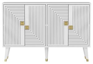 Comoda AHART, alb, PAL melaminat, 120x30x80 cm