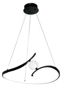 Lustră LED pe cablu PERLA LED/34W/230V negru