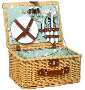 Coș picnic Outsunny maro deschis | Aosom Romania