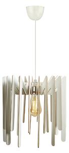 Lustra 390FLH1521, alb, 30x30x65 cm