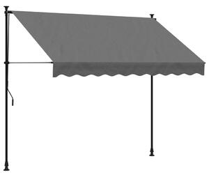 Copertină retractabilă, antracit, 250x150 cm, țesătură și oțel