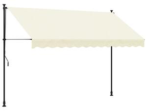 Copertină retractabilă, crem, 300x150 cm, țesătură și oțel