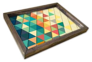 Tava AT-015, multicolor, lemn de pin, 40x30 cm