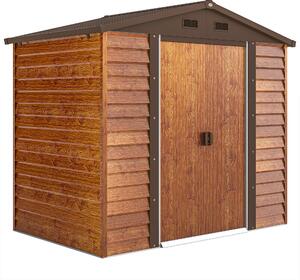 Outsunny Magazie de Grădină pentru Unelte 235.7x152x208.7cm Maro | Aosom Romania