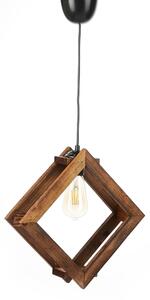 Lustra 390FLH1848, stejar inchis, lemn, 24x24x75 cm