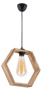 Lustra HEXAGON, stejar, lemn, 32x72 cm