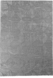 Covor MOTTO, 120x180 cm, forma dreptunghiulara, poliester, gri, 4586