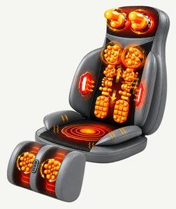 Saltea masaj corp intreg 5-in-1 cu role Shiatsu, vibratii si incalzire