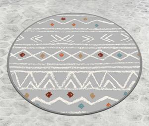 Covoras baie BALLOCCO, 80x80 cm, forma rotunda, poliester, multicolor