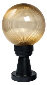 Lampa Gradina Luca Auriu 200x200x350mm IP44 E27 40W, Iluminat Exterior Design Premium Retro-Modern, Corp de Iluminat Elegant pentru Terasa si Alee