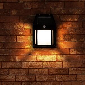 Lampa Solara Erste Bayern 3W cu Senzor Miscare PIR IP44 Negru 120x65x170mm Iluminat Exterior Ecologic Eficient pentru Curte Gradina Fara Fire