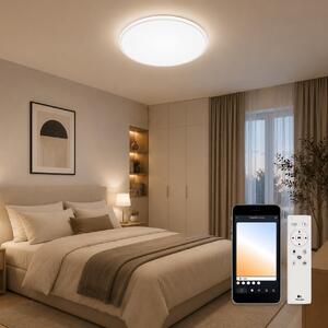 Plafoniera Smart Pulsar Lord Ring 36W, Design Circular Modern, Control Wi-Fi Tuya, Temperatură Culoare Reglabilă 3000K-6500K, Dimabilă, Telecomandă