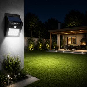 Aplica Solară Mini LED Homelight cu Senzor Mișcare IP44, Iluminat Exterior Autonom, Eficientă și Compactă pentru Grădini și Alei, Montaj Ușor