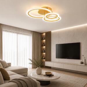 Lustra LED Erste ORO 45W 50cm, Corp Iluminat Interior Modern cu Telecomanda, Temperatura Culoare Reglabila 3500K-6000K, Design Circular Elegant