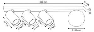 Brilagi - Spot de tavan SELE BALL 3xGU10/30W/230V + 1xG9/10W bej