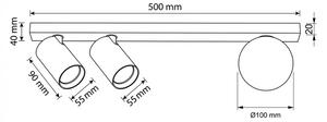 Brilagi - Corp de iluminat tip spot SELE BALL 2xGU10/30W/230V + 1xG9/10W bej