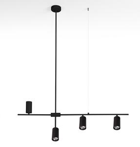 Brilagi - Lampă suspendată pe cablu CRANE 4xGU10/30W/230V neagră