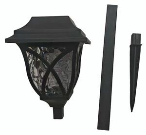 Lampă solară LED LAWN LED/1,2V 100 mAh 3000K 44 cm IP44 negru