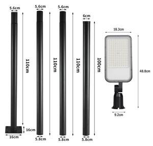 Brilagi-LED Lampă de exterior URBANLIGHT cu stâlp, 4 m, LED/100W/230V, negru, IP65