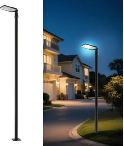 Lampă LED de exterior Brilagi cu stâlp și cablu de 3 m URBANLIGHT LED/100W/230V, negru, IP65