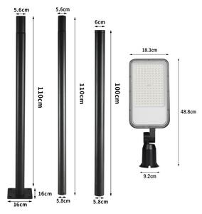 Lampă LED de exterior Brilagi cu stâlp și cablu de 3 m URBANLIGHT LED/100W/230V, negru, IP65