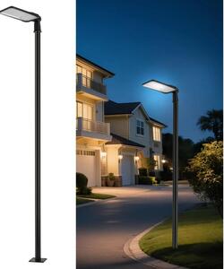Brilagi-LED Lampă de exterior cu stâlp și kl. 3 m URBANLIGHT LED/200W/230V negru IP65