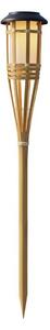 Lampă solară LED BAMBOO, 1,2 V, 150 mAh, 1800 K, 56 cm, IP44, bej
