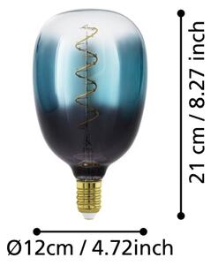Bec LED reglabil VINTAGE T120 E27/4W/230V 2000K albastru - Eglo 110224