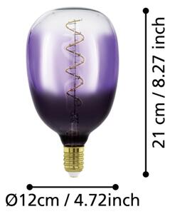 Bec LED dimabil VINTAGE T120 E27/4W/230V 1800K violet - Eglo 110226