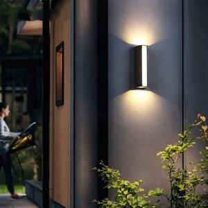 Aplica LED Exterior 8W Neagra - Iluminare Moderna pe 3 Unghiuri, Design Minimalist