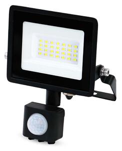 Nedis LLFLP16BLK - Proiector LED cu senzor de mișcare și senzor crepuscular, 20W, 230V, IP44