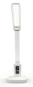 Nedis LTLRC10WT - Lampă LED reîncărcabilă, reglabilă, cu display 7,5W/1200 mAh 3000/4000/5700K albă