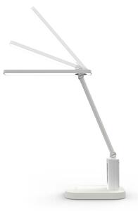Nedis LTLRC10WT - Lampă LED reîncărcabilă, reglabilă, cu display 7,5W/1200 mAh 3000/4000/5700K albă