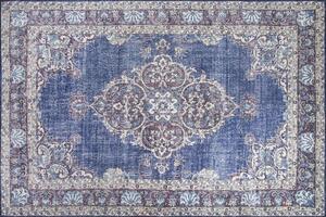Covor BLUES CHENILLE, 75x150 cm, forma dreptunghiulara, poliester, alb