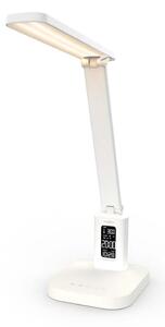 Nedis LTLRC10WT - Lampă LED reîncărcabilă, reglabilă, cu display 7,5W/1200 mAh 3000/4000/5700K albă
