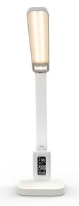 Nedis LTLRC10WT - Lampă LED reîncărcabilă, reglabilă, cu display 7,5W/1200 mAh 3000/4000/5700K albă