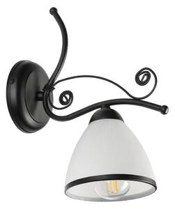 Aplica de perete RETRO 1x E27/60W/230V negru/alb