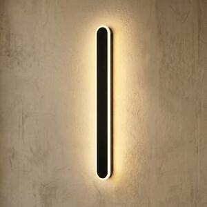 Aplica LED 48W neagra, 60cm, pentru perete, design minimalist, echivalent 300W