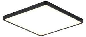 Plafoniera LED Ultra-Slim Patrata, 40W (Echiv. 400W), Negru Mat, Design Modern