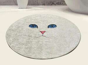 Covoras baie BLUE EYES DJT, 100x100 cm, forma rotunda, poliester, mult