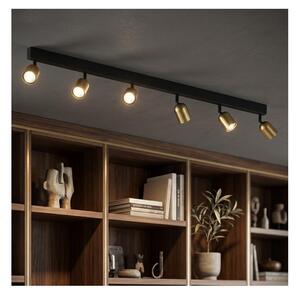 Corp de iluminat cu spoturi LED TOP, 6x GU10/10W/230V, auriu/negru