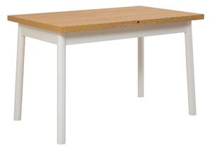 Masa extensibila OLIVER OPEN, stejar/alb, PAL melaminat, 120/153x75x77